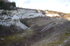 East Pit disused chalk quarry near Cambridge