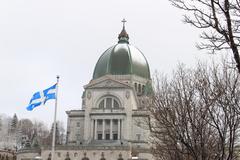 St. Joseph's Oratory covered in November snow