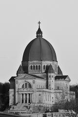 St. Joseph's Oratory viewed from a snow bank