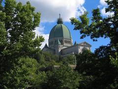 Saint Joseph's Oratory of Mount Royal in Montreal under a clear blue sky