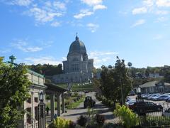 St. Joseph Oratory with domed roof and grand staircase in Montreal