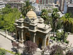 view of Cerro Santa Lucía in Santiago, Chile