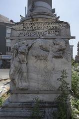 Marcian Column in Istanbul with inscription on the east side