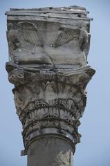 Marcian Column in Istanbul with side view of its plinth