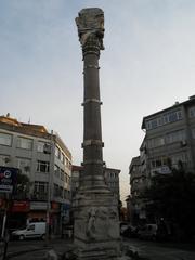 Marcian's column against a blue sky