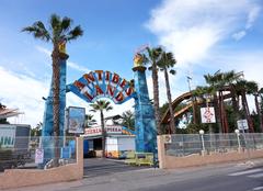 Antibes Land amusement park with colorful rides and attractions