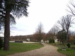 Domain of Voisins and Marly aqueduct, view from the path of the Machine in Louveciennes, Yvelines, France