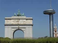 Arco de la Victoria, Faro de Moncloa, Museo de América tower in Madrid