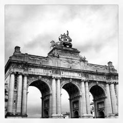 Brussels Triomfboog in Parc du Cinquantenaire