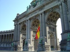 Parc du Cinquantenaire central arcade in Brussels