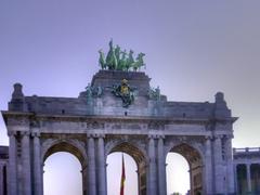 Cinquantenaire Arch in eastern Brussels, Belgium