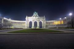 Parc du Cinquantenaire in Brussels with its iconic arch and surrounding gardens