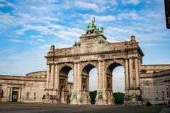 Historic arcade in Parc du Cinquantenaire, Brussels