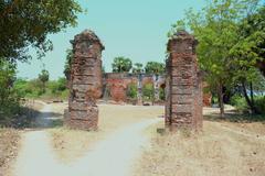 Front view of Arikamedu archaeological site