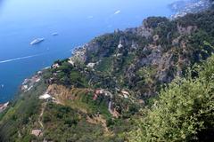 view from the Terrace of Infinity at Villa Cimbrone in Ravello