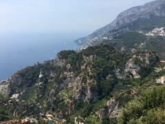 View from the Terrace of Infinity at Villa Cimbrone in Ravello