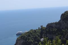 Ravello town above the Amalfi Coast in Italy