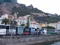 Amalfi Coast viewed from the Tyrrhenian Sea