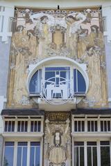 Facade of Huis Cauchie in Brussels