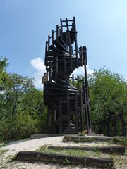 Imre Makovecz observation tower on Kis-Hárs Hill