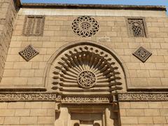 Reconstructed right wing of the al-Aqmar mosque facade