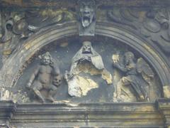 17th-century mausoleum sculpture at Greyfriars Kirkyard