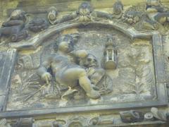 17th-century tomb sculpture at Greyfriars Kirkyard