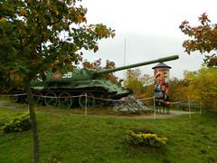 T-34 tank memorial of the 1956 Hungarian Revolution in Pákozd