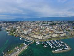 Aerial view of Geneva