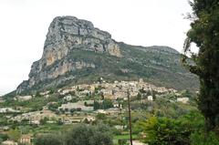 Saint-Jeannet village under Baou mountain