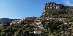 View of Saint-Jeannet with Baou de Saint-Jeannet