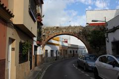 Arcade remains of Algeciras Aqueduct in Algeciras, Andalusia, Spain