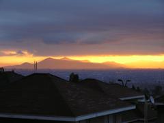 Sunset in Santiago, Chile