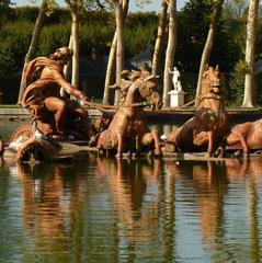 Fountain of Apollo, central feature in the gardens of the Palace of Versailles