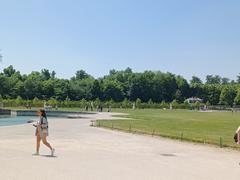 Palace and park of Versailles, France