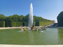 Palace and park of Versailles in Versailles, France