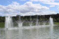 Bassin du Miroir at the Versailles Palace Gardens during Grandes Eaux Musicales 2013