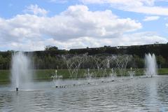 Bassin du Miroir at the Palace of Versailles Gardens during the Grandes Eaux Musicales 2013