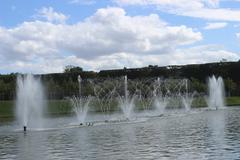 Bassin du Miroir during Grandes Eaux Musicales 2013 at Versailles Palace Garden