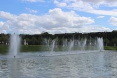 Bassin du Miroir in Versailles Palace Gardens during the Grandes Eaux Musicales 2013