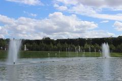 Bassin du Miroir at the Palace of Versailles during the Grandes Eaux Musicales 2013