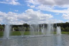 Bassin du Miroir at the Versailles Palace Gardens during the Grandes Eaux Musicales 2013