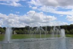 Bassin du Miroir at Versailles Palace Gardens during Grandes Eaux Musicales 2013