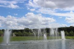 Bassin du Miroir during Grandes Eaux Musicales 2013 in Versailles