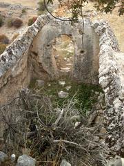 Interior of the cistern at Castillo de Otíñar repurposed as a dwelling