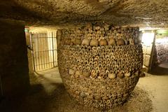 The Catacombs of Paris, underground ossuaries in Paris, France