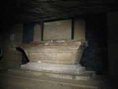 Altar of the crypt of the Sacellum in the Catacombs of Paris