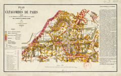 Plan of the Catacombes drawn by IGC in 1857