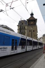 Tram at Place Philibert Berthelier in Geneva