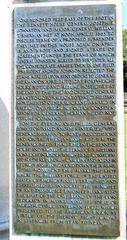 Unity Monument inscription at Bennett Place